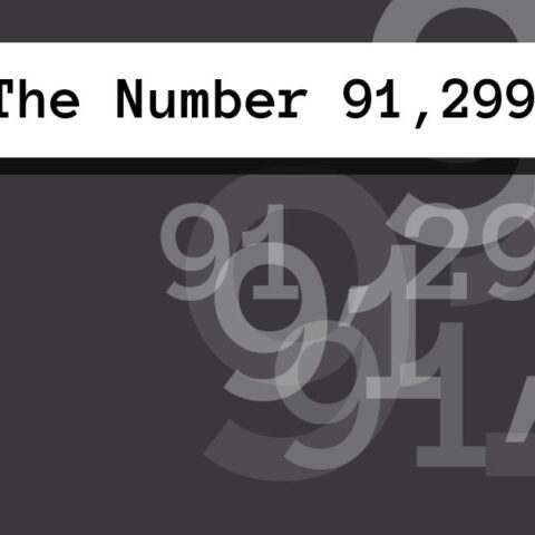 About The Number 91,299