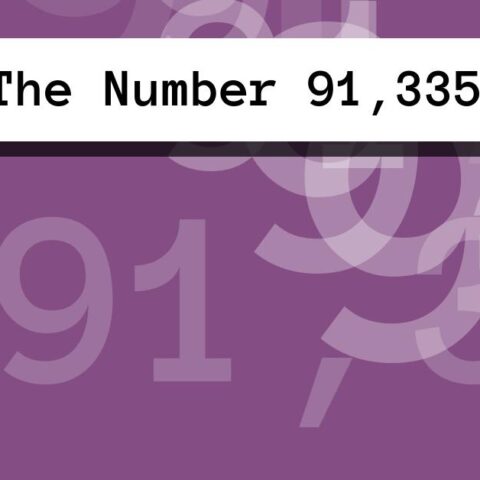 About The Number 91,335