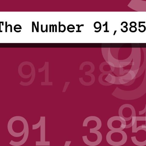 About The Number 91,385