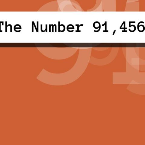 About The Number 91,456
