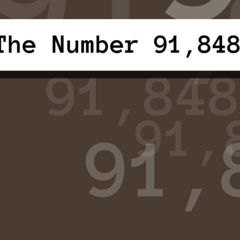 About The Number 91,848