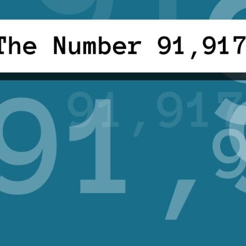 About The Number 91,917