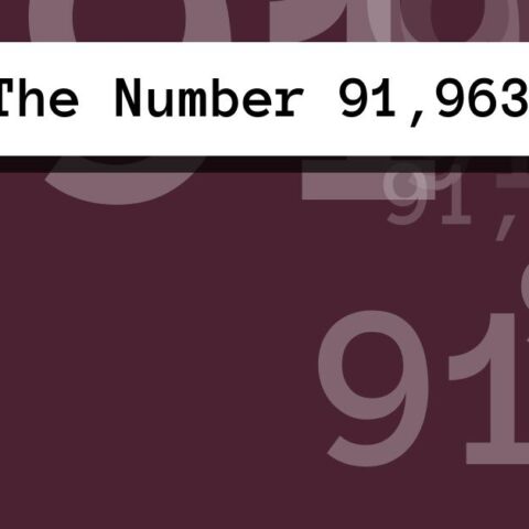 About The Number 91,963