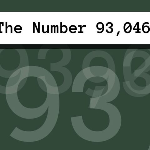 About The Number 93,046