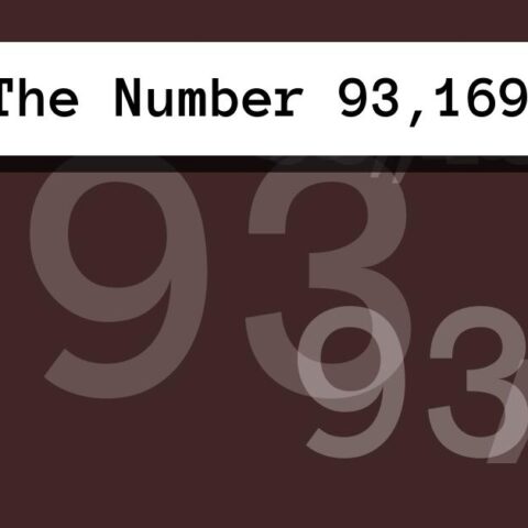 About The Number 93,169