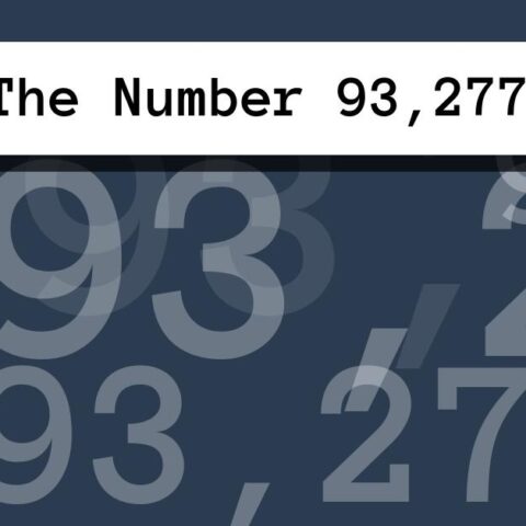 About The Number 93,277