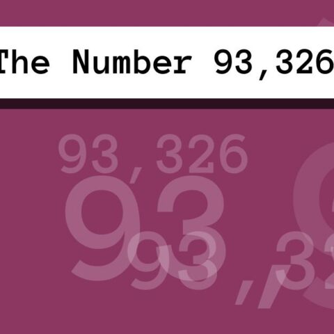About The Number 93,326
