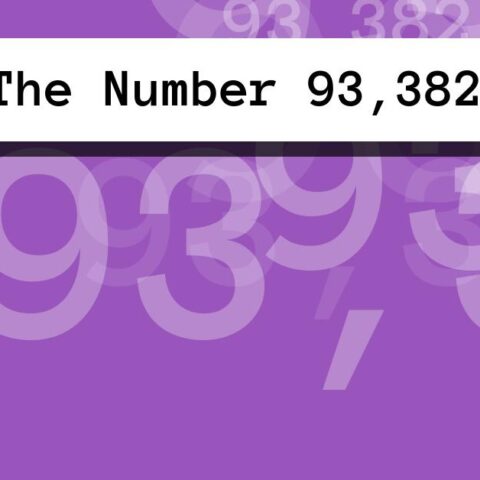 About The Number 93,382
