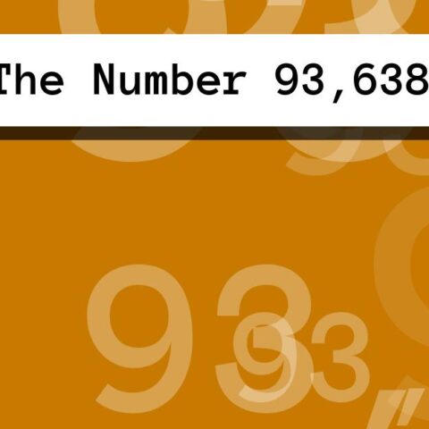 About The Number 93,638