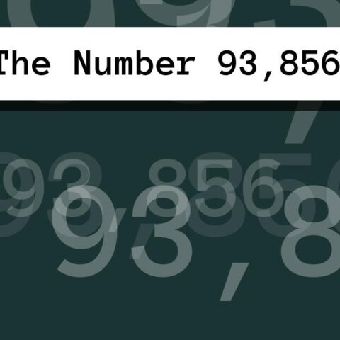 About The Number 93,856
