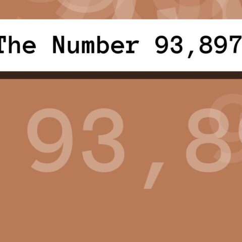 About The Number 93,897