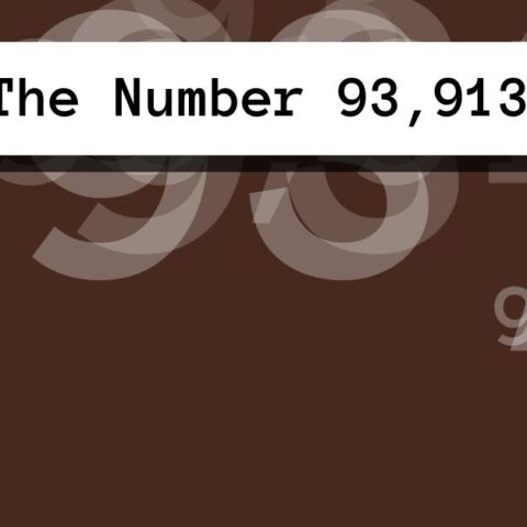 About The Number 93,913