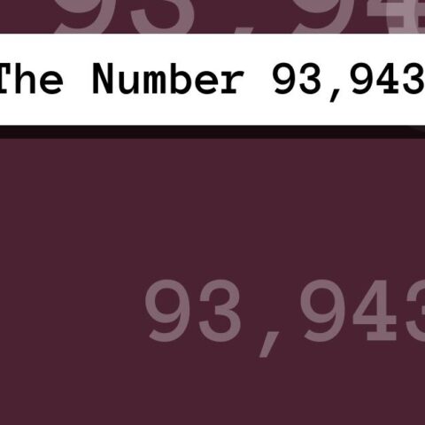 About The Number 93,943