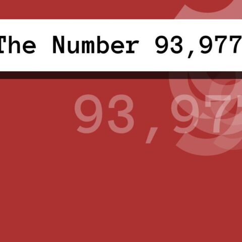 About The Number 93,977