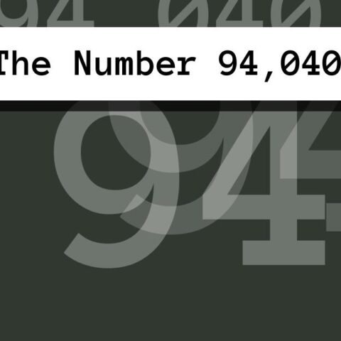 About The Number 94,040