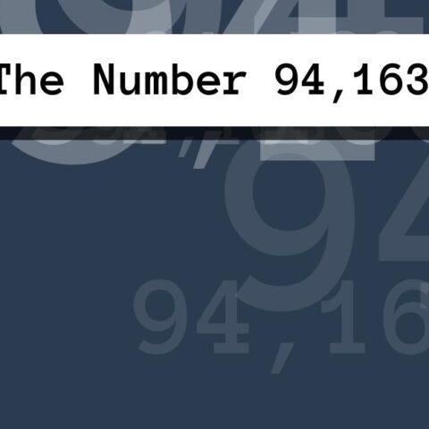 About The Number 94,163