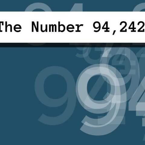 About The Number 94,242
