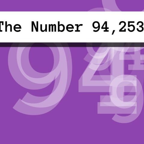 About The Number 94,253