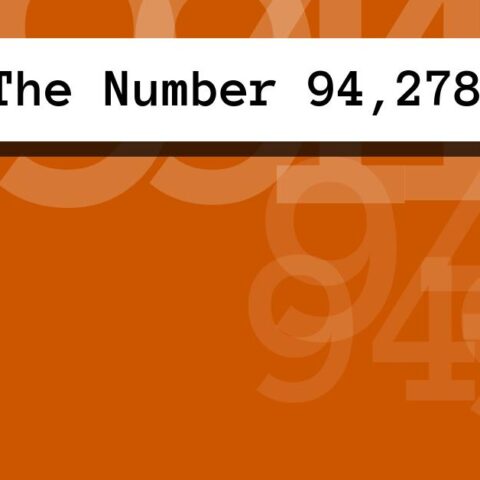 About The Number 94,278