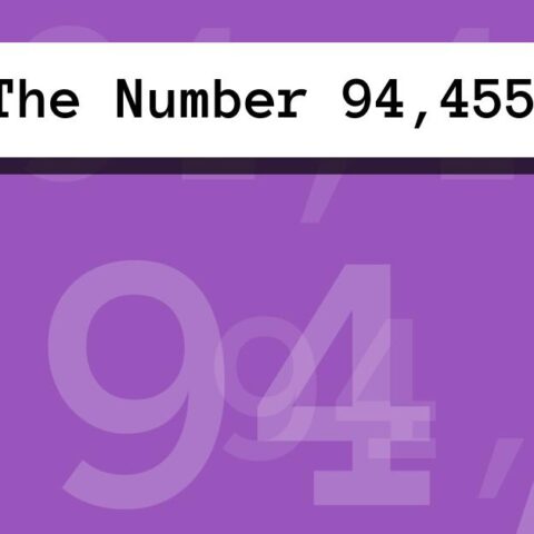 About The Number 94,455