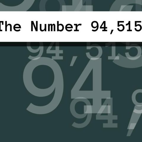 About The Number 94,515