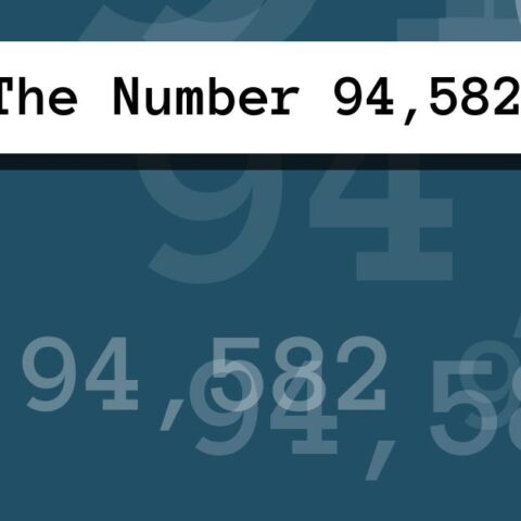 About The Number 94,582