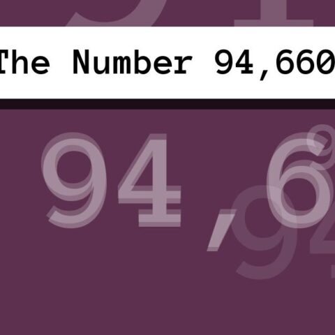 About The Number 94,660