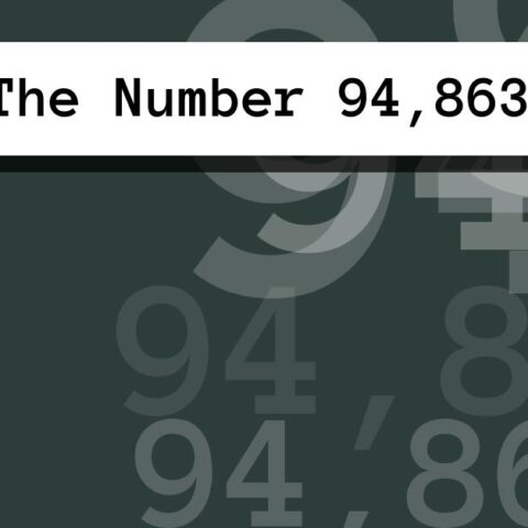 About The Number 94,863