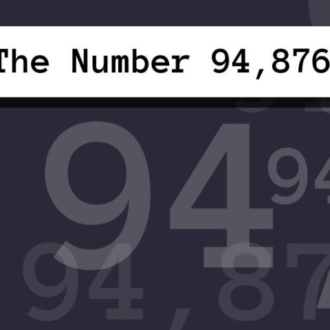 About The Number 94,876