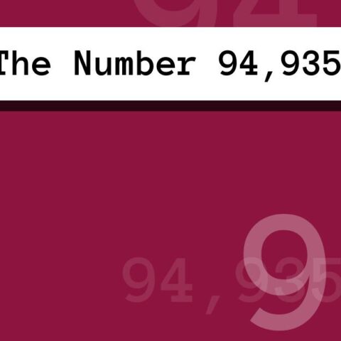 About The Number 94,935