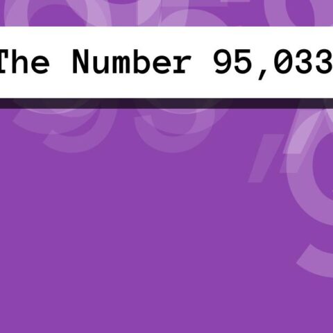 About The Number 95,033