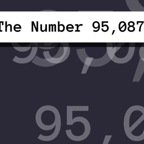 About The Number 95,087
