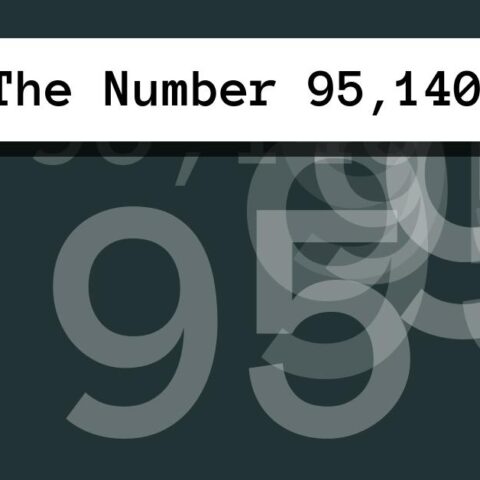 About The Number 95,140