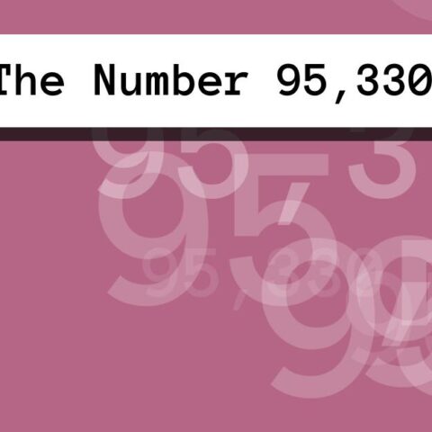About The Number 95,330