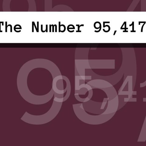 About The Number 95,417