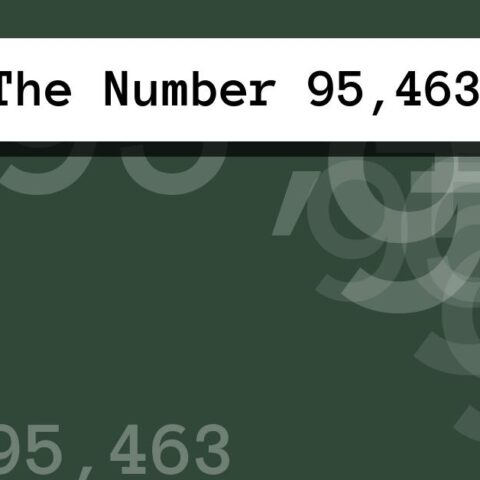 About The Number 95,463