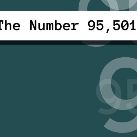 About The Number 95,501