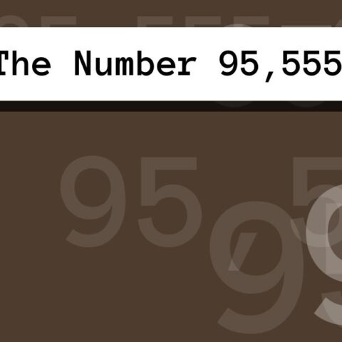 About The Number 95,555