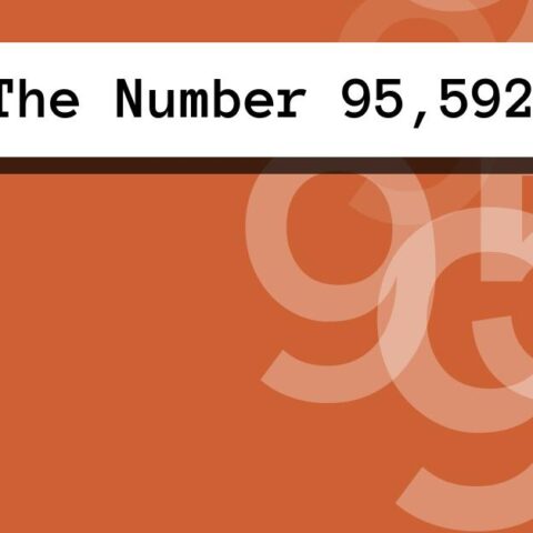 About The Number 95,592