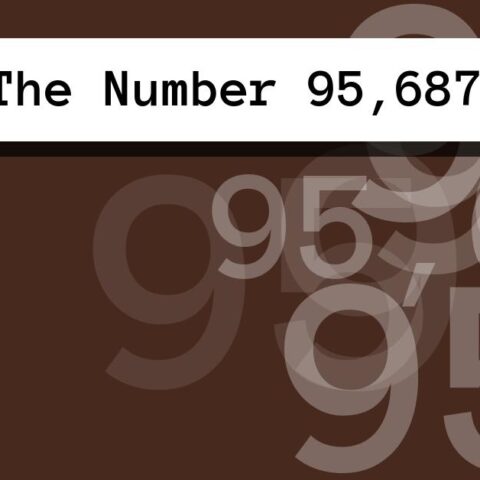 About The Number 95,687