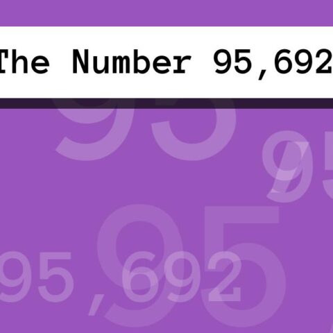 About The Number 95,692