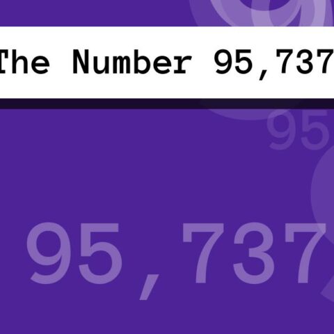 About The Number 95,737