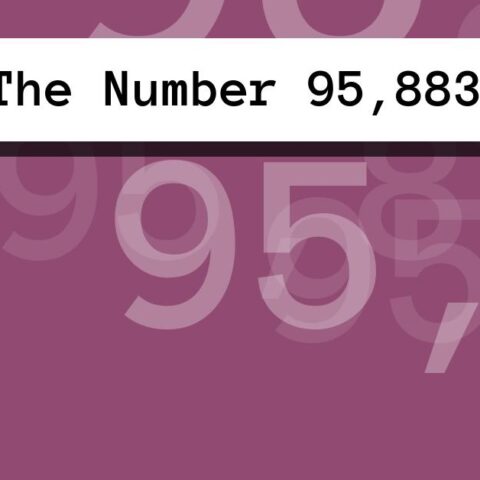 About The Number 95,883