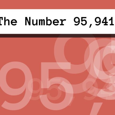 About The Number 95,941