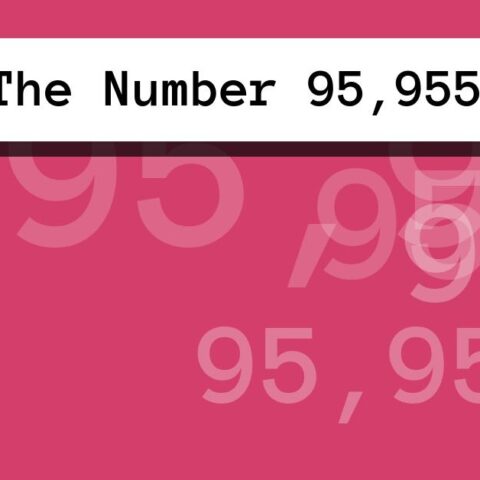 About The Number 95,955