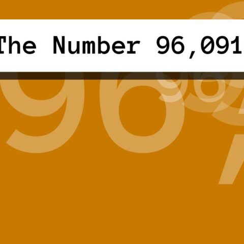 About The Number 96,091