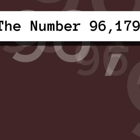 About The Number 96,179