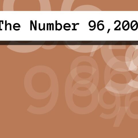 About The Number 96,200