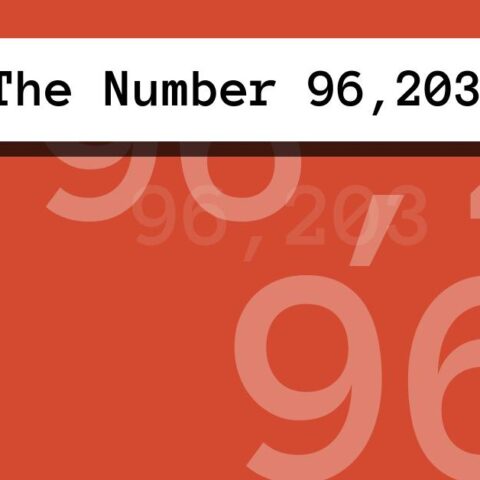 About The Number 96,203