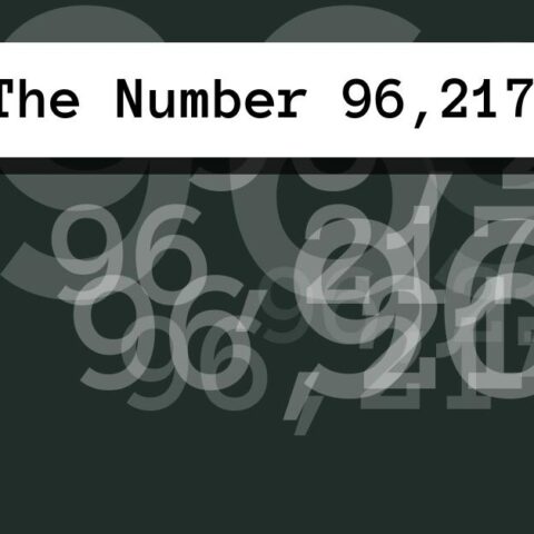 About The Number 96,217